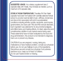 Theraflex RX Pain Relief Capsule Directions